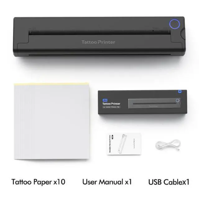 Alt view image 2 of 7 - Mini Bluetooth Thermal Printer, Portable Stencil Transfer Printer for Office & Home Use
