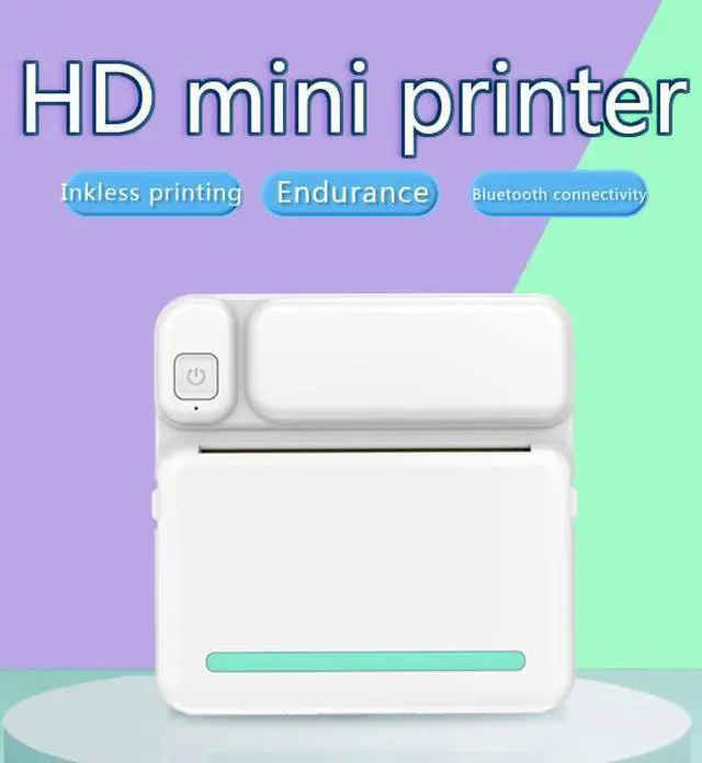 Alt view image 6 of 6 - Portable Mini Thermal Label Printer, Wireless Bluetooth Smart Inkless Printer for Home & Mobile Use