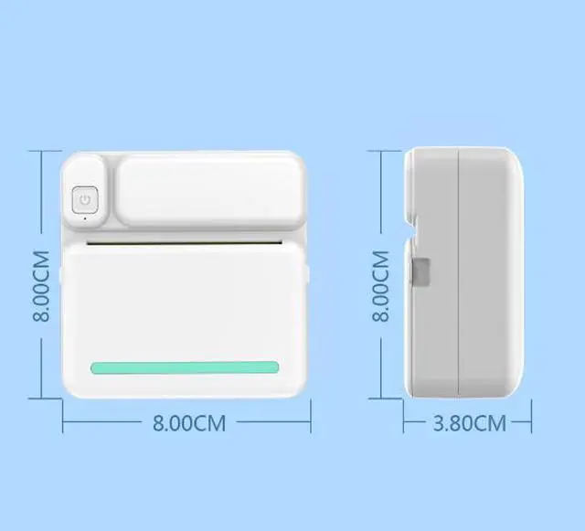 Alt view image 4 of 6 - Portable Mini Thermal Label Printer, Wireless Bluetooth Smart Inkless Printer for Home & Mobile Use