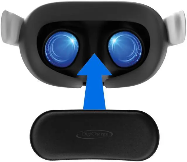 Main image of VR Lens Cover for Vision Pro, Meta Quest 3, Quest 2, PSVR, HTC Vive, Valve Index & More Soft Foam Lens Protector with Fabric Cover | Dust & Scratch Protection for Storage & Travel