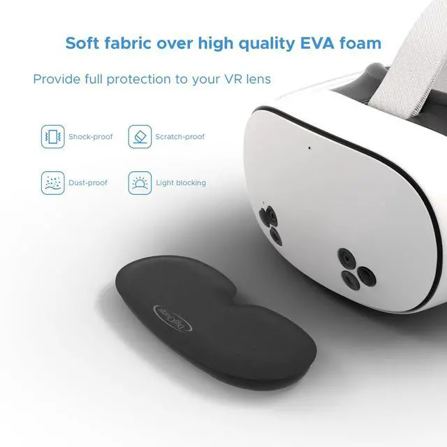 Alt view image 2 of 6 - VR Lens Cover Protector, Compatible with Meta Quest 3S, 3S Xbox Edition, Quest 3, Quest 2, Oculus Rift S, Valve Index, Pico 4 (Classic), Premium Foam, Dust and Scratch Shield VR Lens Cap