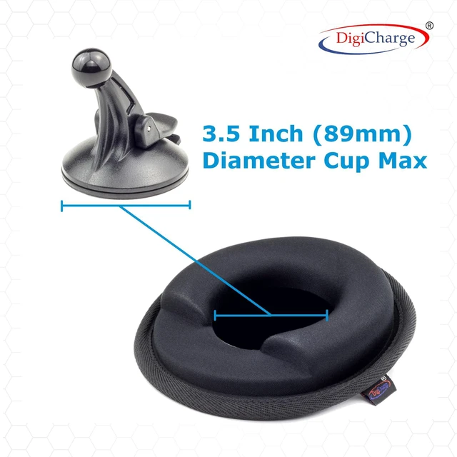 Alt view image 2 of 4 - Dashboard Beanbag Suction Holder Base with 89mm Disk for Large 7'' 8'' 10'' GPS Sat Nav Mounts