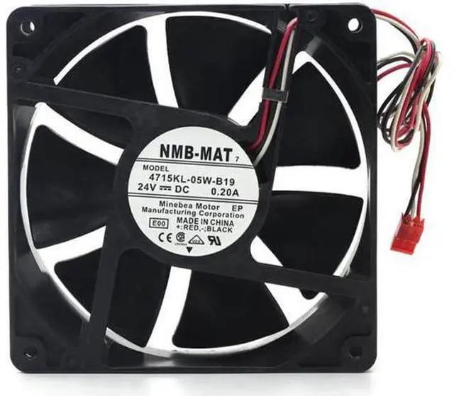Main image of 4715KL-05W-B19 For NMB-MAT 120mm 12038 DC 24V 0.2A 3-Wire Converter Cooling Fan