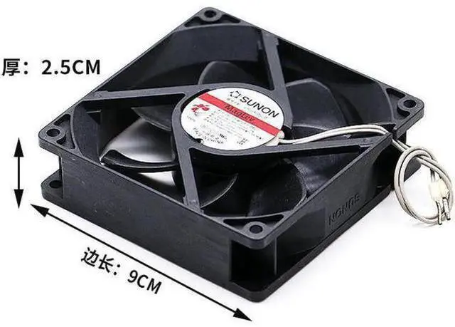 Alt view image 2 of 4 - For Sunon MA1092-HVL GN 9225 9cm 115V 3.6W AC axial flow cabinet fan