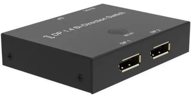 Alt view image 3 of 6 - Displayport 1.4 KVM Switch Splitter 8K@30Hz 4K@120Hz 1x2 or 2x1 Bi-direction Switch Splitter DP Converter for Source and Display