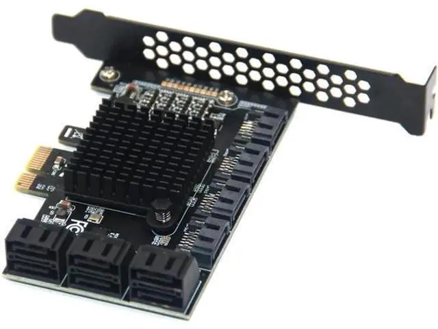 Main image of Chi a Mining 10 Port SATA PCI-E Adapter PCI Express X1 to SATA 3.0 6Gbps Rate Expansion Card Controller with Low Profile Bracket