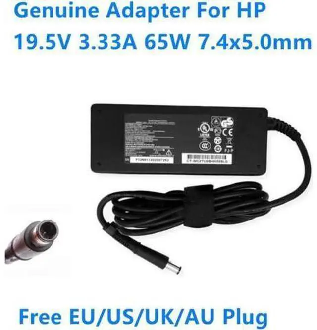 Alt view image 2 of 2 - 19.5V 3.33A 65W HSTNN-CA15 HSTNN-LA15 AC Adapter For HP 65W Laptop Charger Power Supply