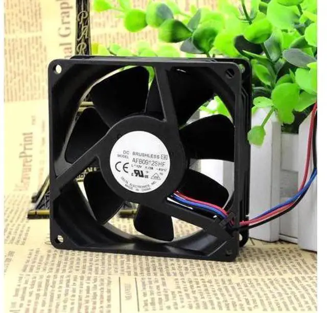 Main image of AFB0912SHF 9032 12V 0.72A 9 cm 3 wire big wind quantity double ball cooling fan