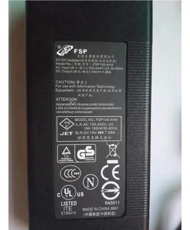 Alt view image 2 of 2 - FSP150-ABBN1 19V 7.89A 150W 4PIN AC Adapter For FSP150-ABBN2 IPC912-213-FL-A TOBII TX300 GETAC X500 Power Supply Charger