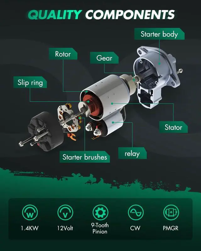 Alt view image 5 of 7 - New Starter fits for Oldsmobile Alero for Chevrolet Monte Carlo for Pontiac Grand SDR0069 112900 10465384