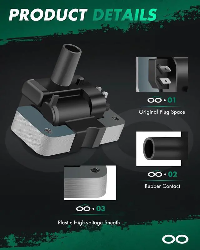 Alt view image 3 of 7 - 100% New Spark Ignition Coils Compatible for Mercury Villager for Infiniti Qx4 for Nissan Frontier/Quest/Pathfinder/Xterra 1995-2004 Automobiles Fit for OE: C1604 CMIT-230B