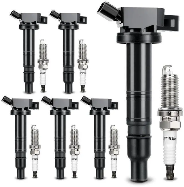 Main image of UF495 Ignition Coil & 6176 Double Iridium Spark Plug for 4.0L V6 Toyota 2005-2015 Tacoma,2007-2009 FJ Cruiser,2005-2011 Tundra,2003-2009 4Runner 90919-02248 90919-A2001 5C1419 C1426 (set of 6)