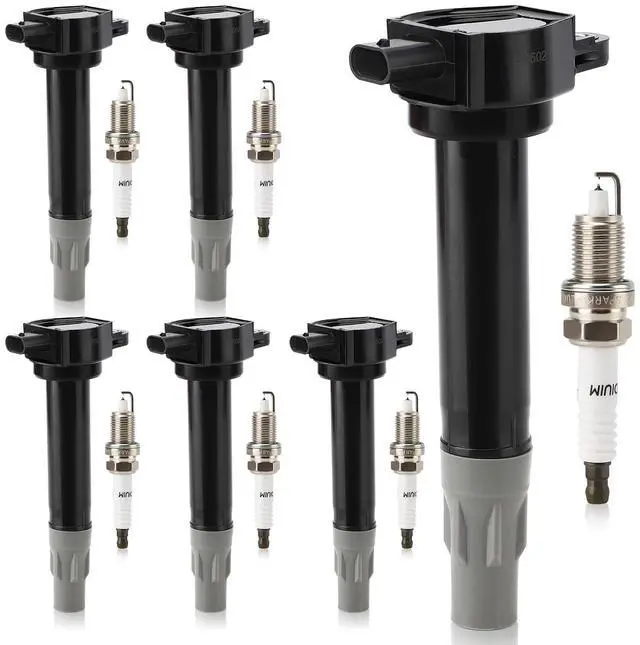 Main image of UF502 Ignition Coil & 7781 Double Iridium Spark Plug for Chrysler 300 Pacifica Sebring Town & Country/Dodge Avenger Challenger Charger Grand Caravan Journey Magnum Nitro Stratus/Volkswagen Routan V6