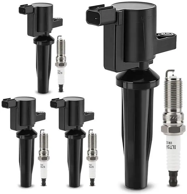 Main image of UF621 Ignition Coil & SP530 Double Iridium Spark Plug for L4 Mazda 3, Mazda 6,Tribute/Ford Focus, EcoSport,Transit Connect,Escape/Mercury Mariner Replaces# FD505 DG522 9E5Z12029A DG-507 DG-541 C-1453