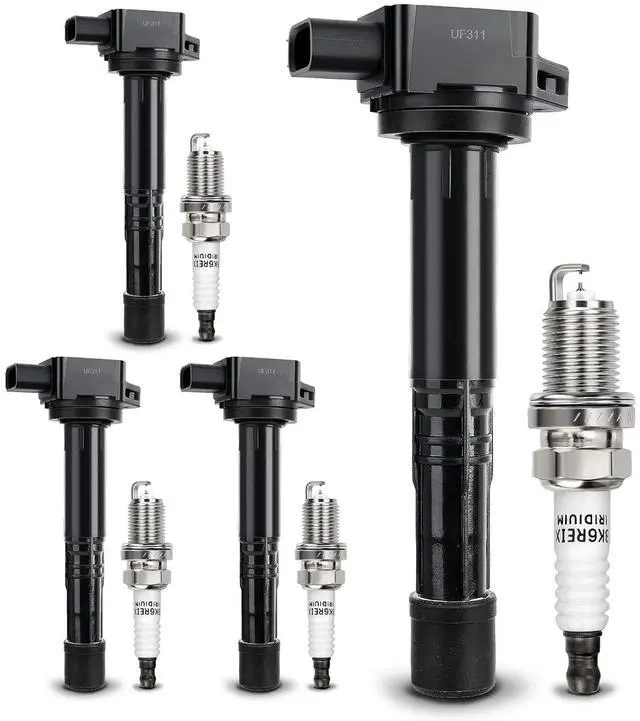 Main image of UF311 Ignition Coil & 9807B-561BW Double Iridium Spark Plug For Honda 03-07 Accord,02-11 Civic,02-09 CR-V,03-11 Element,04-05 S2000/06-11 Acura CSX,02-06 Acura RSX Replaces#C1382 UF583 5C1382
