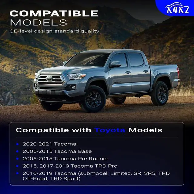 Alt view image 2 of 7 - K80946 K80948 Zinc-Nickel Alloy Front Stabilizer Sway Bar End Link For 2005-2014 Toyota Tacoma Base Model 4WD & RWD WITH PRERUNNER, 2015 Tacoma(with 6 Lug Wheels),2016-2022 Toyota Tacoma All Models