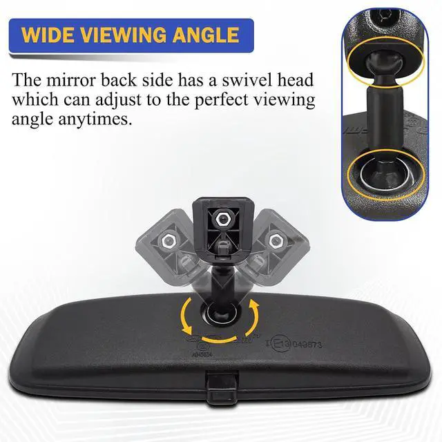 Alt view image 4 of 7 - OEM Factory Interior Rear View Mirror Assembly for 11-23 Hyundai Accent,Elantra,Sonata,Tucson,Veloster,Santa Fe/10-23 Kia Forte,Optima,Forte5,Sorento,Soul,Rio,K5,Sedona,Sportage 851013X100