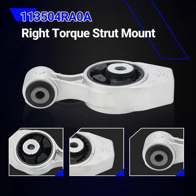 Alt view image 3 of 7 - 113504RA0A Right Torque Strut Mount for 2013-2018 Nissan Infiniti, Altima Maxima JX35 QX60 3.5L Replace# A7386 113504RA0A (Pack of 1)