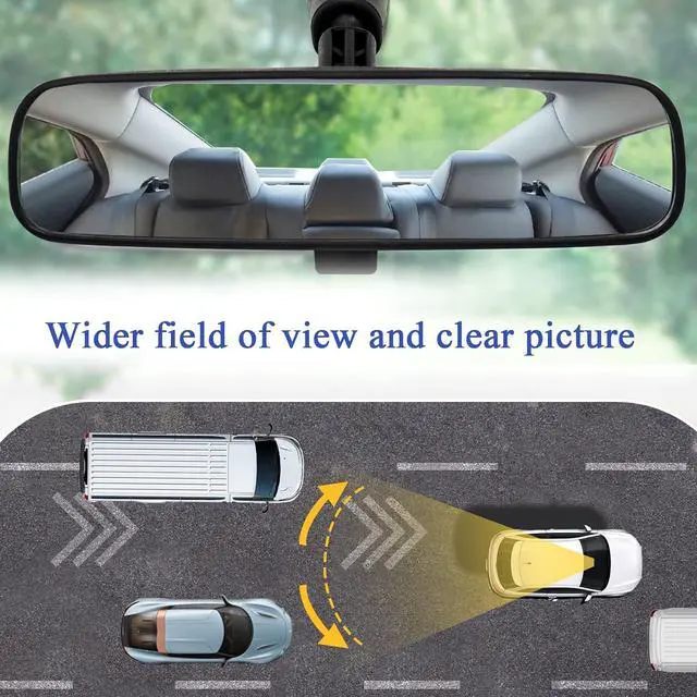 Alt view image 3 of 7 - Interior Rear View Mirror Assembly for Nissan Rogue Altima NV1500 NV2500 NV3500 Frontier Tiida Sentra Titan Fairlady 350Z 96321-2DR0A