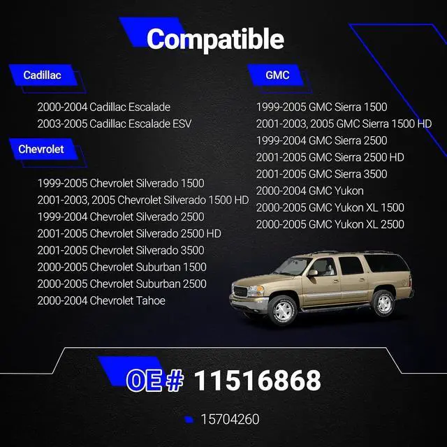 Alt view image 2 of 7 - 11516868 8PCS New Cab Body Assembly Mount Cushion Bolt,10.9 Grade Mild Steel, for 1999-2004 Cadillac Escalade/Chevrolet Silverado 1500 2500 3500 Suburban Tahoe/GMC Sierra Yukon 1500 2500