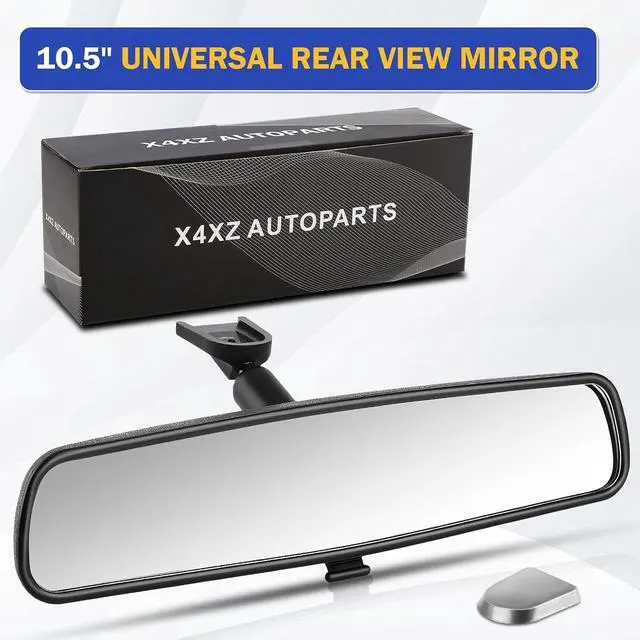 Alt view image 7 of 7 - 10.5" Rear view mirror, Interior rearview mirror Kit Universal Fit Type Compatible with Chevrolet Ford Toyota Nissan Jeep Honda Subaru Hyundai Kia Mazda Buick and More for Car