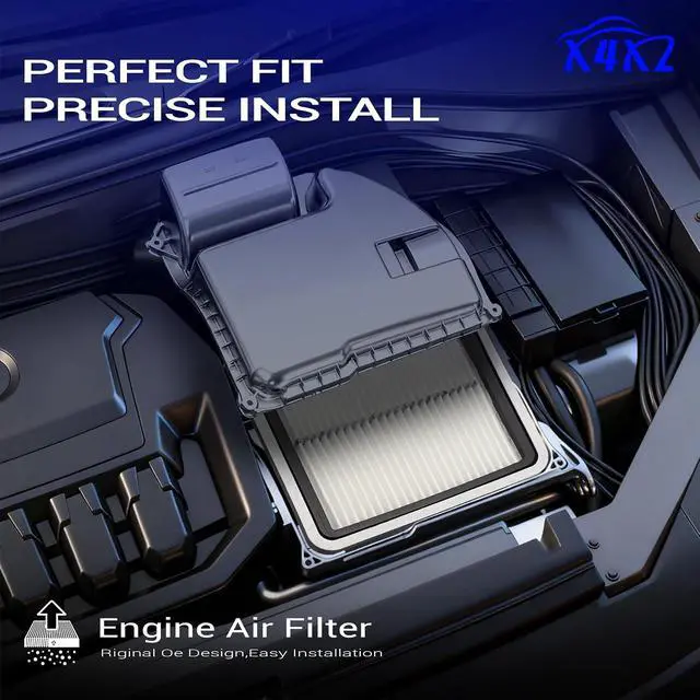Alt view image 2 of 7 - CA9997 Engine Air Filter for Subaru 2008-2016 Impreza,2009-2018 Forester,2005-2019 Legacy,2005-2019 Outback,2013-2021 WRX,2006-2007 B9 Tribeca,2016-2017 Crosstrek Gas Replace # A35592 16546-AA090