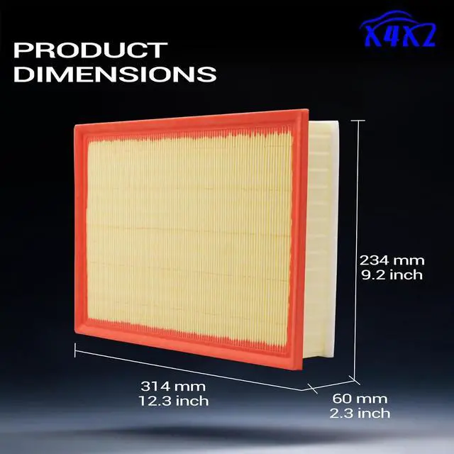 Alt view image 5 of 7 - Engine Air Filter for 2010-2022 Toyota 4Runner V6 FJ Cruiser V6 / Lexus GX460 V8 (OEM#CA10835 17801-38050)