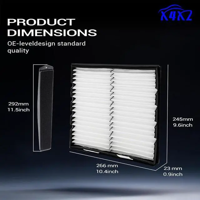 Alt view image 5 of 7 - Replacement Cabin Air Filter Retrofit-OEM# 22759208 259-200 Compatible with 2007-2014 Chevy Silverado Tahoe Avalanche Suburban, GMC Sierra Yukon, Cadillac Escalade