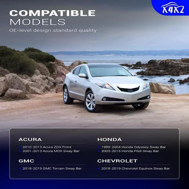 Alt view image 2 of 7 - K750124 Zinc-Nickel Alloy Front Stabilizer Sway Bar Links for 2001-2013 Acura MDX /2010-2013 Acura ZDX /2001-2015 Honda Pilot /1999-2004 Honda Odyssey/2018-2019 Chevy Equinox/2018-2019 GMC Terrain
