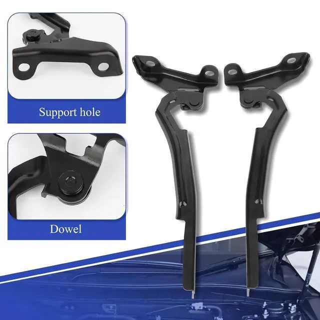 Alt view image 7 of 7 - Hood Hinge for 2012-2015 Honda Civic Front Left/Right Driver & Passenger Side LH RH HO1236127 HO1236128