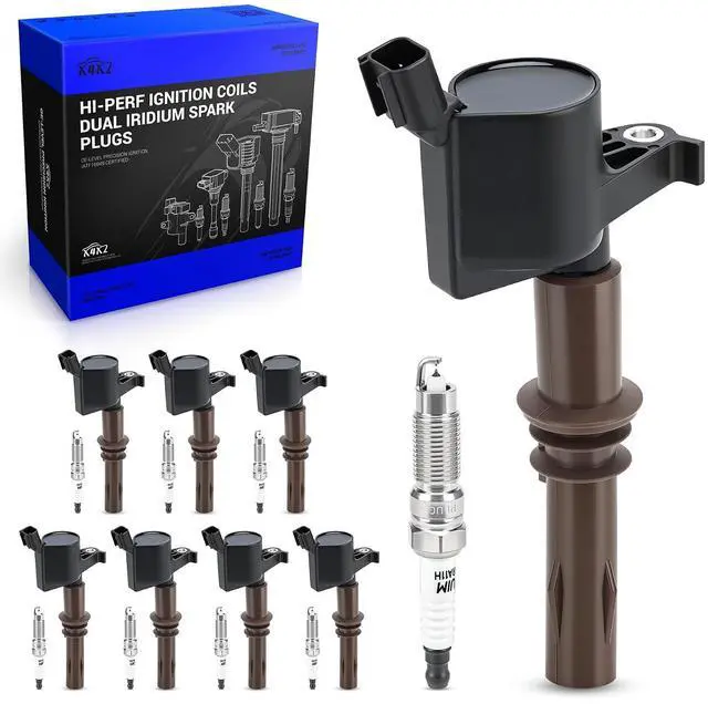Main image of DG521 Ignition Coils & SP509 Double Iridium Spark Plugs for 09-14 Ford Expedition, 08-10 Ford Explorer/ F150/ F250/ F350/ Mustang, 98-99 08-14 Lincoln Navigator, 08-10 Mercury Mountaineer C1659 FD-509