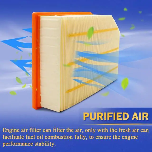 Alt view image 4 of 7 - Engine Air Filter for 2018 2019 2020 2021 2022 Jeep Wrangler 2020 2022 Jeep Gladiator 68257030AA