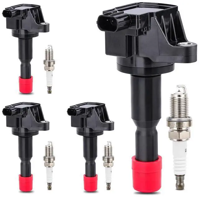 Main image of UF581 Ignition Coil & 4504 Double Iridium Spark Plug For 2007-2008 Honda Fit 1.5L l4 Replaces# C1578