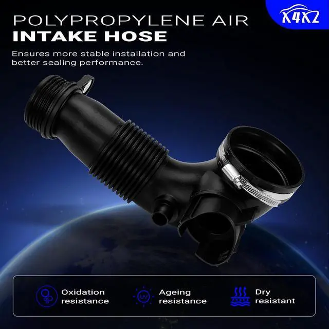 Alt view image 4 of 7 - 13717605638 Air Intake Inlet Tube Pipe Hose for 2011-2018 BMW1 2 3 4 5 X1 X3 X4 X5 Z4 Series 125i 228i 320i 328i 428i Gran Coupe xDrive E84 sDrive20i