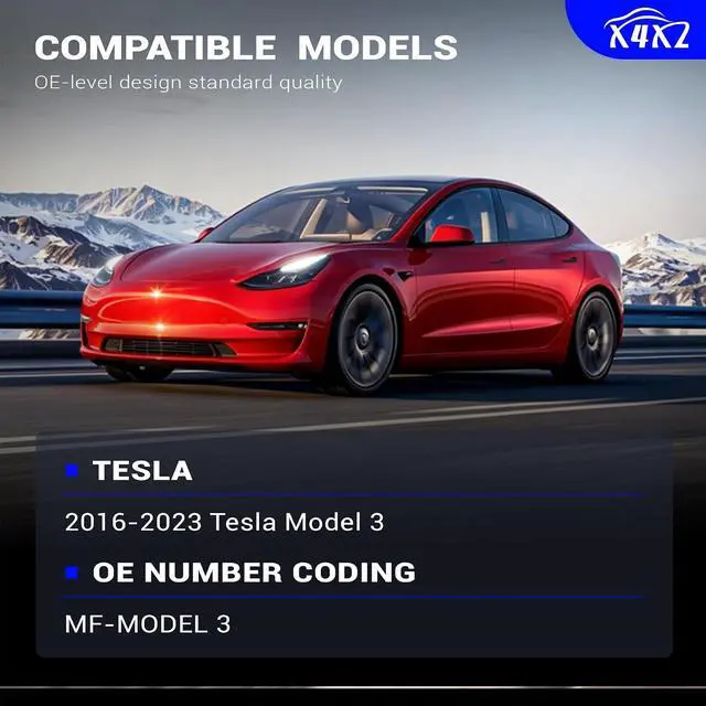 Alt view image 2 of 7 - Mud Flaps Mud Splash Guard for 2016 2017 2018 2019 2020 2021 2022 2023 Tesla Model 3 No Drilling Required (Set of 4)
