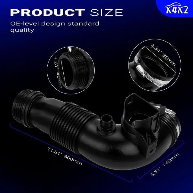 Alt view image 7 of 7 - 13717605638 Air Intake Inlet Tube Pipe Hose for 2011-2018 BMW1 2 3 4 5 X1 X3 X4 X5 Z4 Series 125i 228i 320i 328i 428i Gran Coupe xDrive E84 sDrive20i