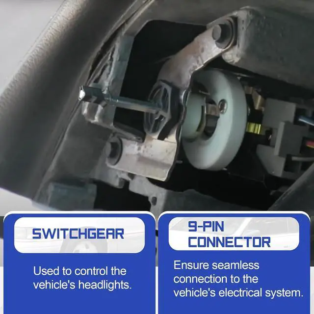 Alt view image 3 of 7 - DS357T Dashboard Headlamp Control Switch 9Pin Headlight Switch Compatible with Jeep Cherokee Wrangler/Chrysler/Dodge/Plymouth