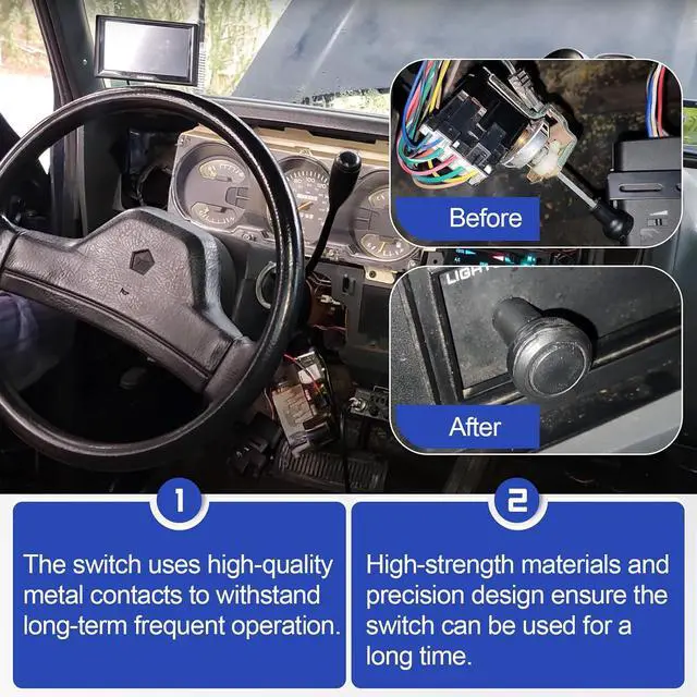 Alt view image 6 of 7 - DS357T Dashboard Headlamp Control Switch 9Pin Headlight Switch Compatible with Jeep Cherokee Wrangler/Chrysler/Dodge/Plymouth
