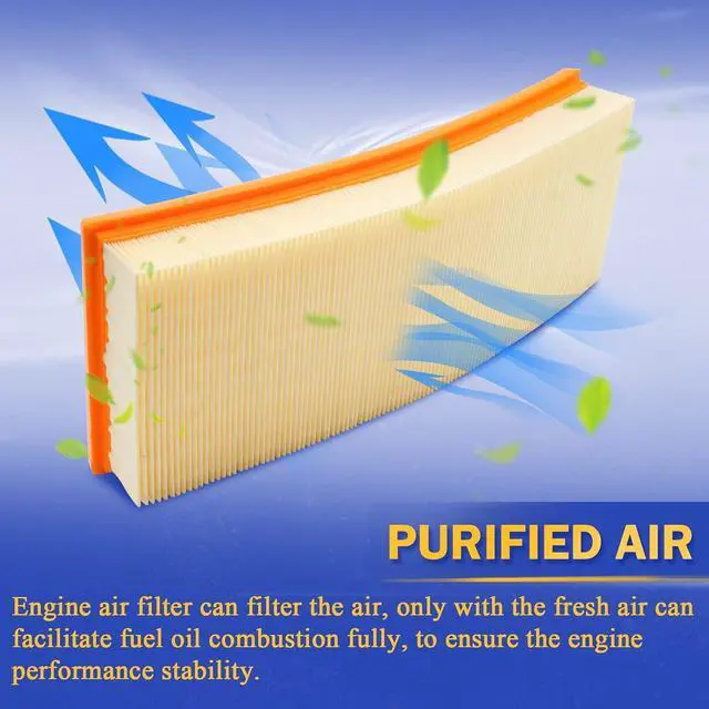 Alt view image 4 of 6 - Engine Air Filter for Mercedes-Benz S400 GLK350 SL550 CLS550 E350 E550 R350 CL500 and More Replace C 3698/3-2 1120940604