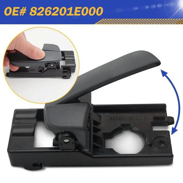 Alt view image 6 of 6 - Interior Door Handle for 2006-2011 Hyundai Accent GLS/GS/GL/SE/L Front Right RH 826201E000