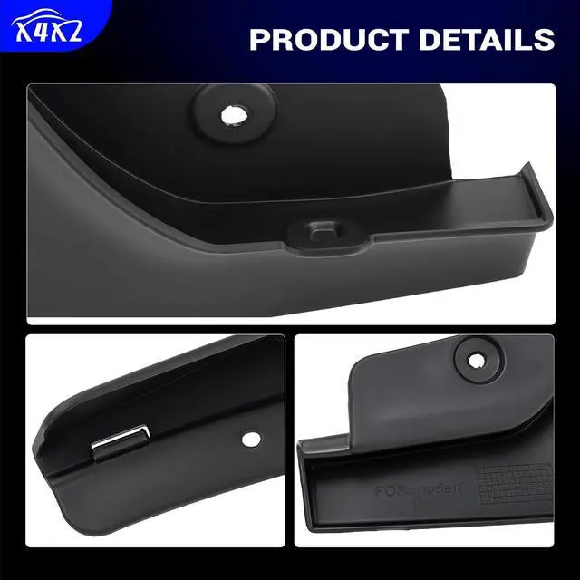 Alt view image 7 of 7 - Mud Flaps Mud Splash Guard for 2016 2017 2018 2019 2020 2021 2022 2023 Tesla Model 3 No Drilling Required (Set of 4)