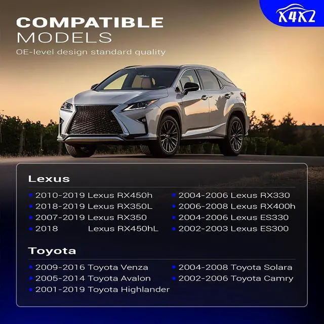 Alt view image 2 of 7 - Zinc-Nickel Alloy Front Stabilizer Sway Bar Links for Lexus RX450h/RX350L/RX350 /RX330 /ES330 Toyota Highlander/Venza/Avalon/Solara/Camry K90344