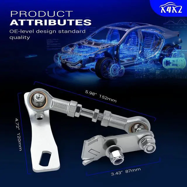 Alt view image 3 of 7 - Transfer Case Linkage kit Compatible with 1986-2001 Jeep Cherokee XJ for Comanche MJ XJ AW4 AX15, Not Fit Grand Cherokee (ZJ or WJ), Easy to Install, New Stainless Steel Material Replace# WZCM12901