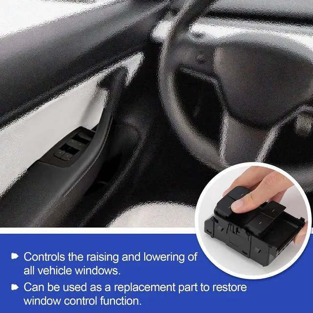 Alt view image 4 of 7 - 1081037-01-F Door Power Window Switch, Front Left Driver Side Master Window Switch for Tesla Model 3 2017 2018 2019 2020, Replace# 1081037-01-D