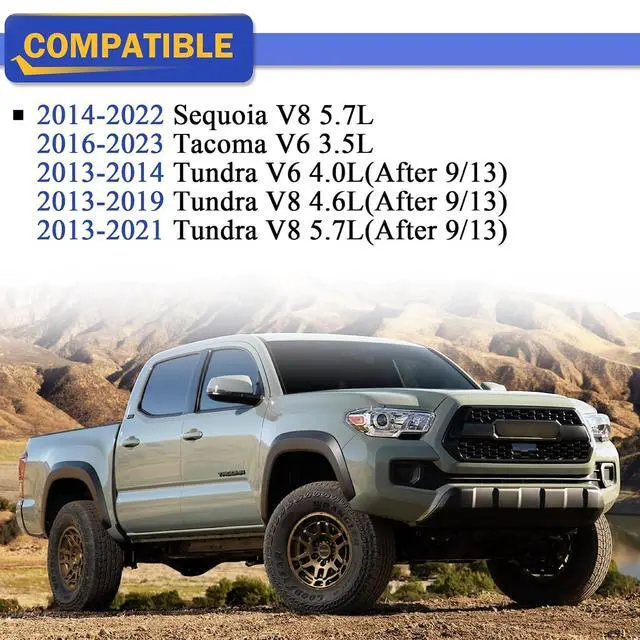 Alt view image 2 of 7 - CA11895 Engine Air Filter for 2016-2023 Toyota Tacoma V6 3.5L, 2014-2022 Toyota Sequoia V8 5.7L,2013-2021 Toyota Tundra 4.0L 4.6L 5.7L Replaces # GP895 17801-0P100