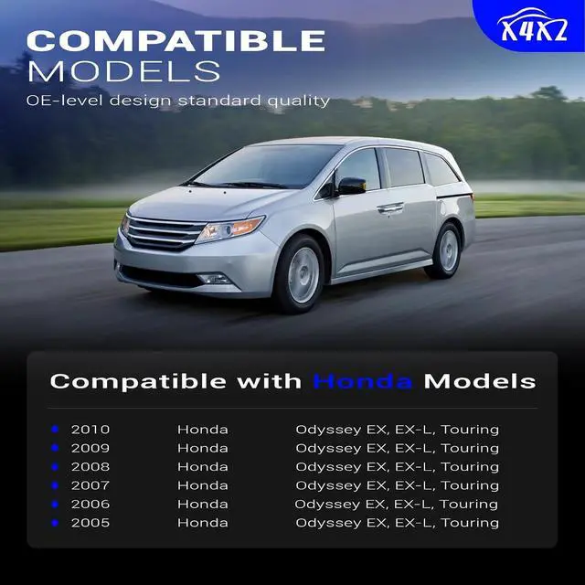 Alt view image 2 of 7 - Left & Right Power Sliding Door Roller Assembly for 2005-2010 Honda Odyssey EX EX-L Touring model Replace # 72561-SHJ-A21 & 72521-SHJ-A21 / 924-128 & 924-129