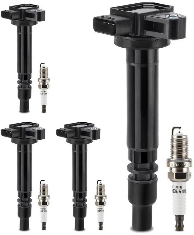 Main image of UF323 Ignition Coil & 7090 Double Iridium Spark Plug for TOYOTA 1999-2000 4Runner,2000-2004 Tacoma L4 2.4L 2.7L Replaces# C1305 UF323 909190223 9091902237 C1305 5C1304 E353 521690 IC453