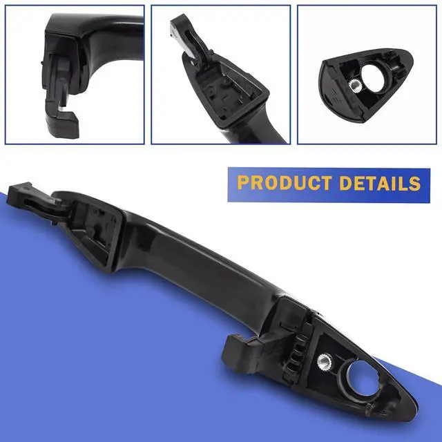 Alt view image 5 of 6 - Exterior Door Handle for Hyundai Accent 2012-2017 Front Left Driver Side 826511R000 826521R050