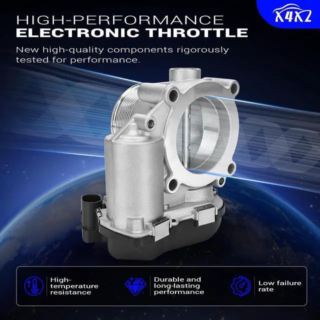 Alt view image 4 of 7 - S20070 Electronic Throttle Body for Audi A4 05-16, A5 10-17, A6 12-18, Q5 11-17/Volkswagen Tiguan 09-17, Passat 06-10, Beetle 12-13, L4 1.8L 2.0L, Replace#A2C59511705, 06F133062E, 67-4003