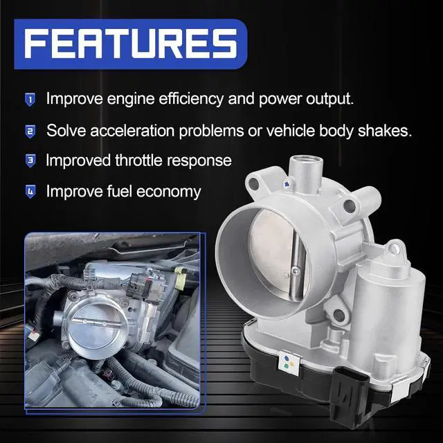 Alt view image 4 of 7 - S20214 Electronic Throttle Body For 15-17 Chrysler 200/13-16 Dodge Dart/14-18 Jeep Cherokee Renegade 18-20 Jeep Compass/15-18 Ram Promaster City/16-18 Fiat 500x OE#4891970AB, 4891970AC TB1247, 677-014